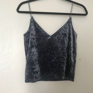 Crushed velvet cami